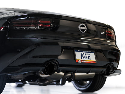 AWE 2023 Nissan Z RZ34 RWD Track Edition Catback Exhaust System w/ Diamond Black Tips - Precision R