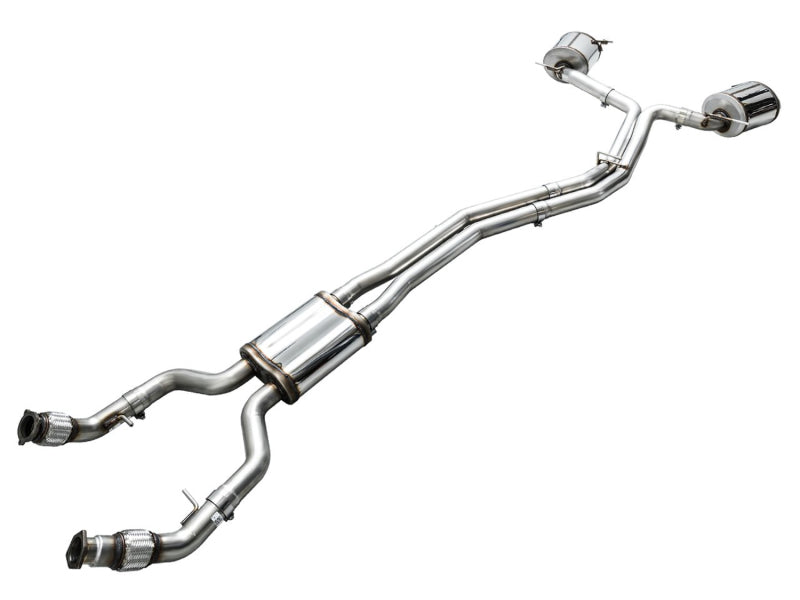 AWE Audi 2019-2023 C8 A6/A7 3.0T Touring Edition Cat-back Exhaust- Turn Downs - Precision R