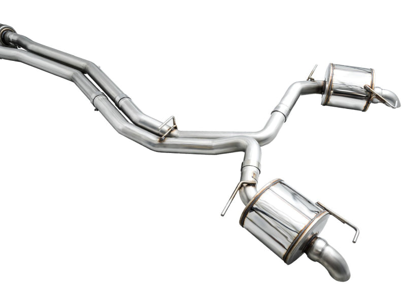 AWE Audi 2019-2023 C8 A6/A7 3.0T Touring Edition Cat-back Exhaust- Turn Downs - Precision R