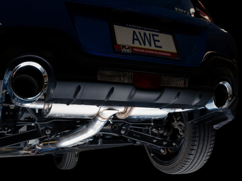 AWE Subaru BRZ/ Toyota GR86/ Toyota 86 Touring Edition Cat-Back Exhaust- Chrome Silver Tips - Precision R