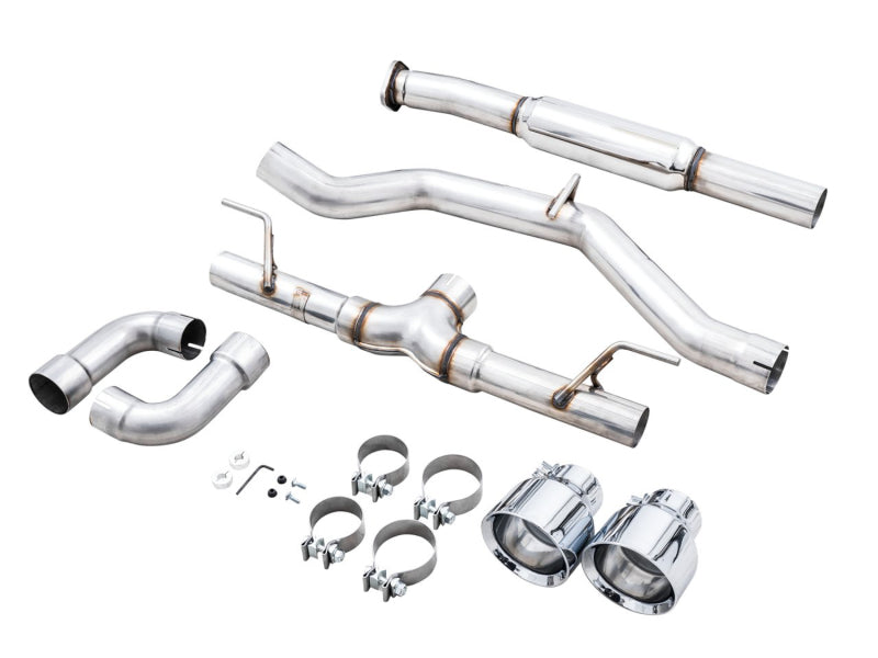 AWE Subaru BRZ/ Toyota GR86/ Toyota 86 Track Edition Cat-Back Exhaust- Chrome Silver Tips - Precision R