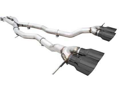 AWE Track Edition Catback Exhaust for BMW G8X M3/M4 - Diamond Black Tips - Precision R