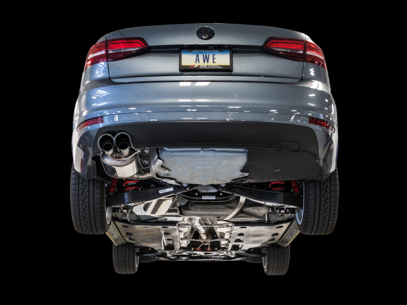 AWE Tuning 09-14 Volkswagen Jetta Mk6 1.4T Touring Edition Exhaust - Chrome Silver Tips - Precision R