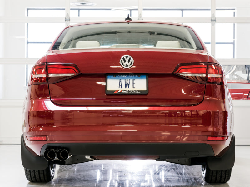 AWE Tuning 09-14 Volkswagen Jetta Mk6 1.4T Track Edition Exhaust - Diamond Black Tips - Precision R