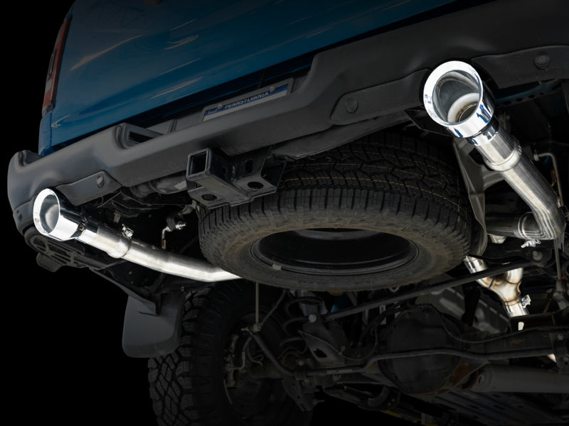 AWE Tuning 09-18 RAM 1500 5.7L (w/Cutouts) 0FG Dual Rear Exit Cat-Back Exhaust - Chrome Silver Tips - Precision R