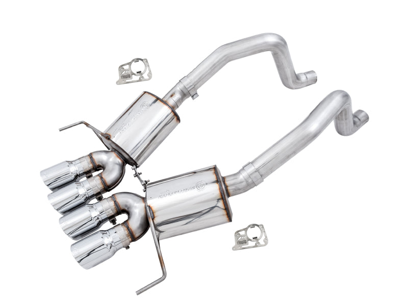 AWE Tuning 14-19 Chevy Corvette C7 Z06/ZR1 (w/o AFM) Touring Edition Axle-Back Exhaust w/Chrome Tips - Precision R