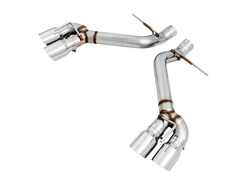 AWE Tuning 16-19 Chevrolet Camaro SS Axle-back Exhaust - Track Edition (Quad Chrome Silver Tips) - Precision R