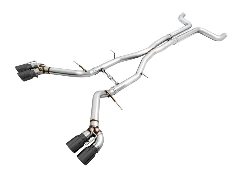 AWE Tuning 16-19 Chevy Camaro SS Non-Res Cat-Back Exhaust - Track Edition (Quad Diamond Black Tips) - Precision R