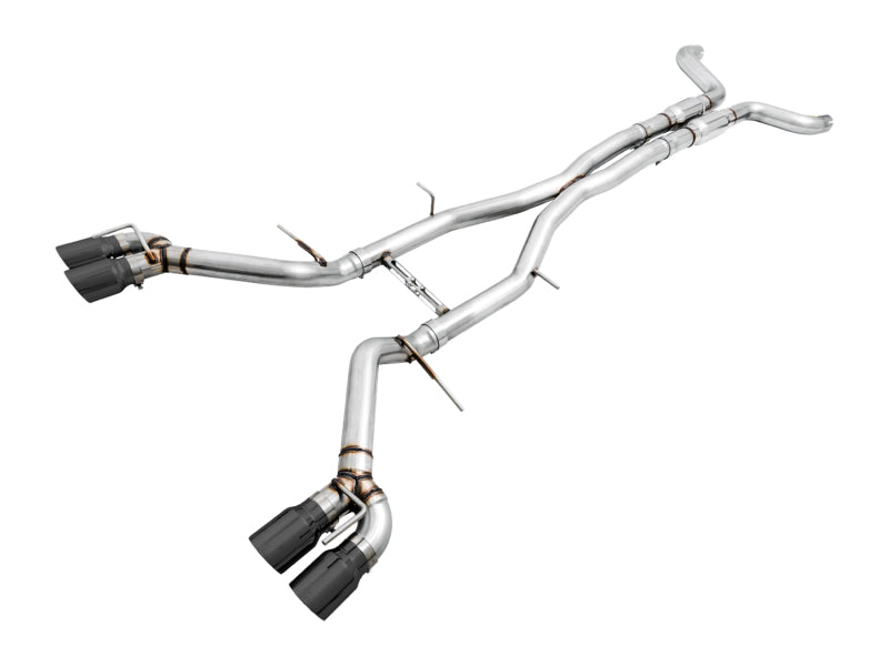 AWE Tuning 16-19 Chevy Camaro SS Resonated Cat-Back Exhaust -Track Edition (Quad Diamond Black Tips) - Precision R