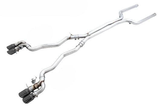 AWE Tuning 18-19 BMW F90 M5 SwitchPatch Cat-Back Exhaust- Black Diamond Tips - Precision R