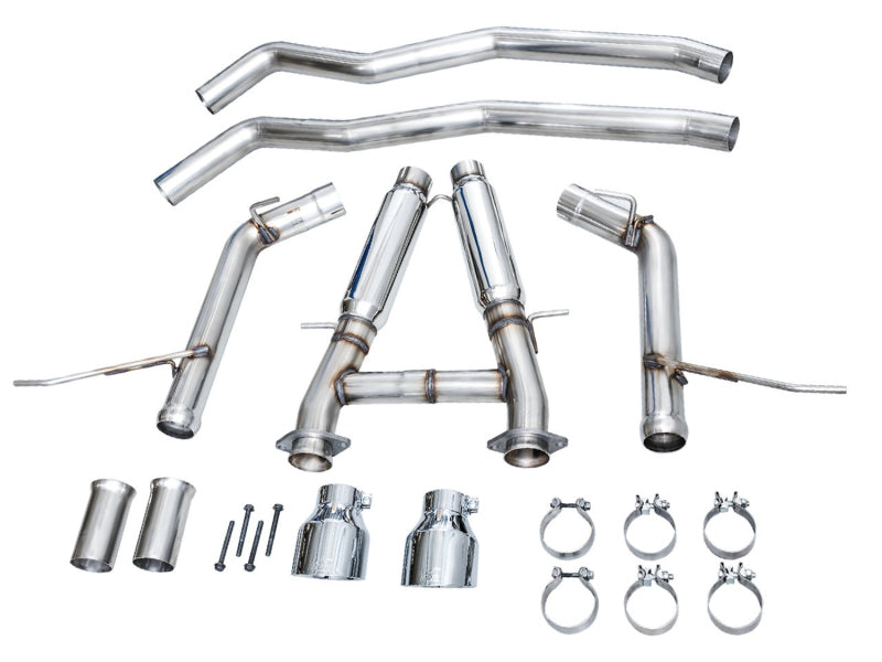 AWE Tuning 18-23 Dodge Durango SRT & Hellcat Track Edition Exhaust - Chrome Silver Tips - Precision R