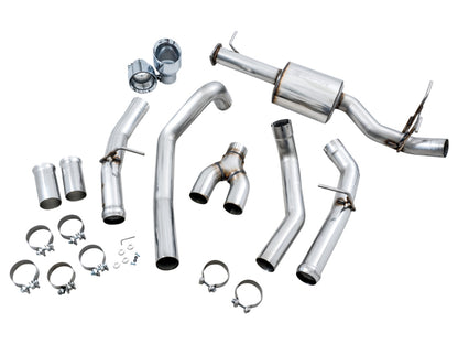 AWE Tuning 19-21 RAM 1500 5.7L (w/Cutouts) 0FG Dual Rear Exit Cat-Back Exhaust - Chrome Silver Tips - Precision R