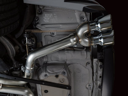 AWE Tuning 19-23 Audi C8 S6/S7 2.9T V6 AWD Track Edition Exhaust - Chrome Silver Tips - Precision R