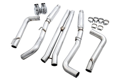 AWE Tuning 2015+ Dodge Charger 6.4L/6.2L Supercharged Track Edition Exhaust - Chrome Silver Tips - Precision R