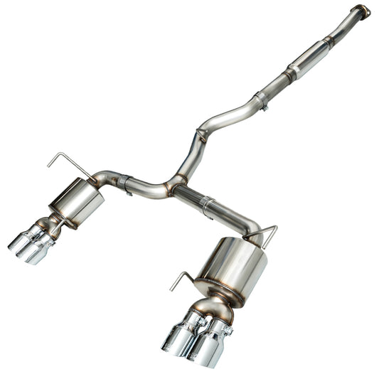 AWE Tuning 2015+ Subaru WRX VA Sedan Touring Edition Exhaust - Chrome Silver Tips (102mm) - Precision R