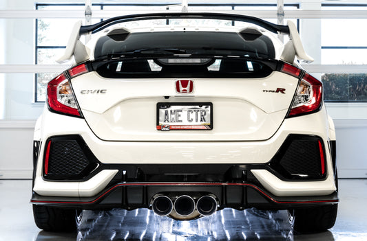 AWE Tuning 2017+ Honda Civic Type R Touring Edition Exhaust w/Front & Mid Pipes - Chrome Silver Tips - Precision R