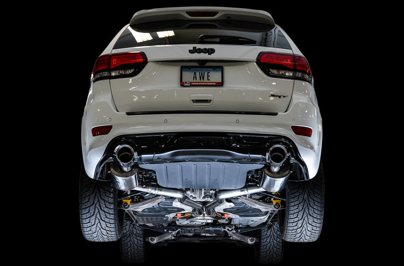 AWE Tuning 2020 Jeep Grand Cherokee SRT Touring Edition Exhaust - Chrome Silver Tips - Precision R