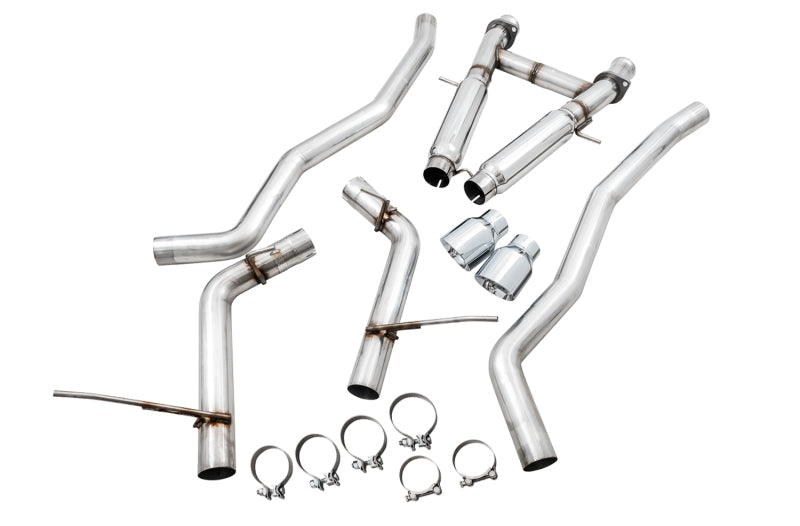 AWE Tuning 2020 Jeep Grand Cherokee SRT Track Edition Exhaust - Chrome Silver Tips - Precision R