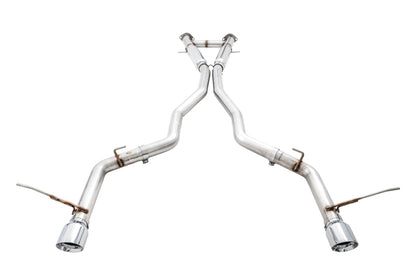 AWE Tuning 2020 Jeep Grand Cherokee SRT Track Edition Exhaust - Chrome Silver Tips - Precision R