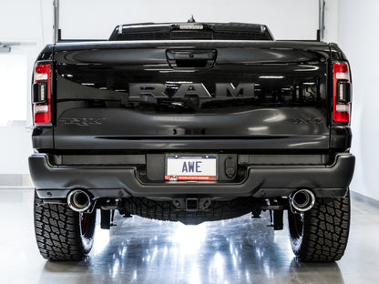 AWE Tuning 2021 RAM 1500 TRX 0FG Cat-Back Exhaust - Chrome Silver Tips - Precision R