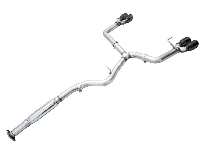 AWE Tuning 2022+ VB Subaru WRX Track Edition Exhaust - Diamond Black Tips - Precision R