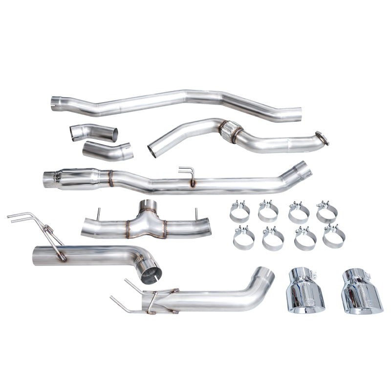 AWE Tuning 22+ Honda Civic Si/Acura Integra Track Edition Catback Exhaust - Dual Chrome Silver Tips - Precision R