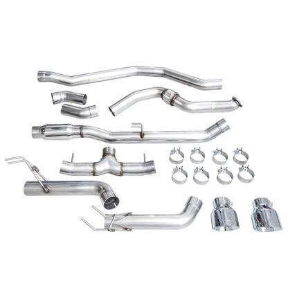 AWE Tuning 22+ Honda Civic Si/Acura Integra Track Edition Catback Exhaust - Dual Chrome Silver Tips - Precision R