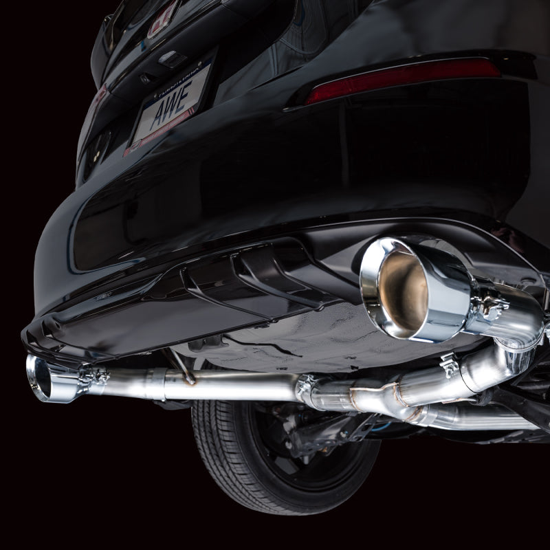 AWE Tuning 22+ Honda Civic Si/Acura Integra Track Edition Catback Exhaust - Dual Chrome Silver Tips - Precision R