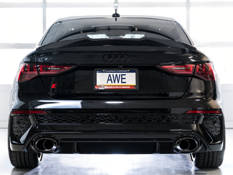 AWE Tuning Audi 22-23 8Y RS3 Cat-Back Track Edition Exhaust System - No Tips - Precision R