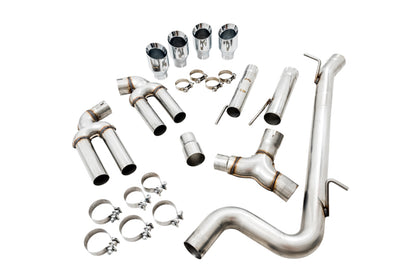 AWE Tuning Audi 8V S3 Track Edition Exhaust w/Chrome Silver Tips 102mm - Precision R