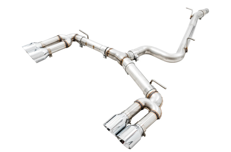 AWE Tuning Audi 8V S3 Track Edition Exhaust w/Chrome Silver Tips 102mm - Precision R