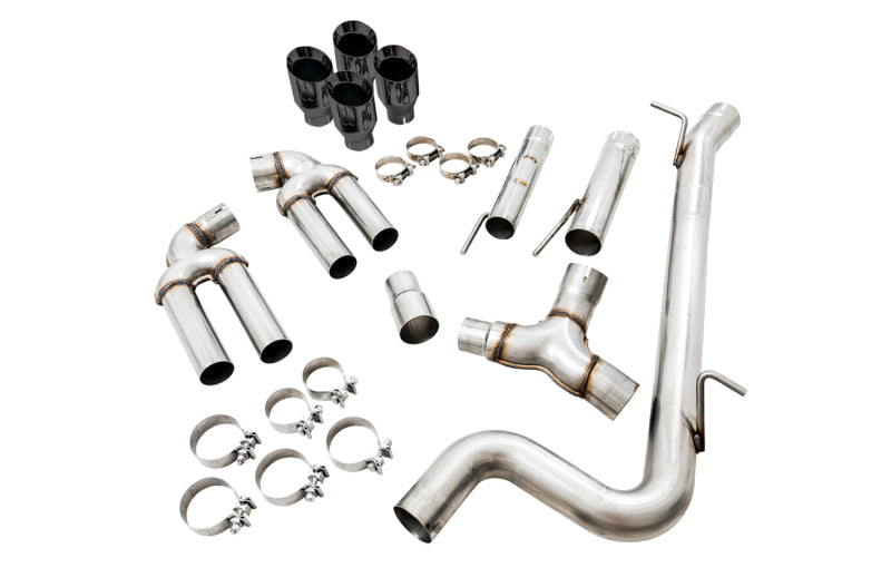 AWE Tuning Audi 8V S3 Track Edition Exhaust w/Diamond Black Tips 102mm - Precision R