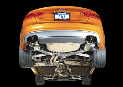 AWE Tuning Audi B8.5 S5 3.0T Touring Edition Exhaust System - Diamond Black Tips (90mm) - Precision R