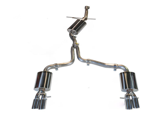 AWE Tuning Audi B8 A5 2.0T Touring Edition Exhaust - Quad Outlet Diamond Black Tips - Precision R