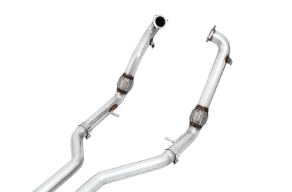 AWE Tuning Audi B9 S4 Track Edition Exhaust - Non-Resonated (Black 102mm Tips) - Precision R