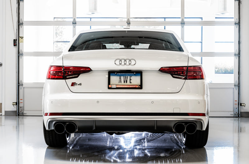 AWE Tuning Audi B9 S5 Sportback SwitchPath Exhaust - Non-Resonated (Black 102mm Tips) - Precision R