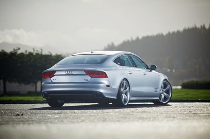 AWE Tuning Audi C7 A7 3.0T Touring Edition Exhaust - Dual Outlet Chrome Silver Tips - Precision R