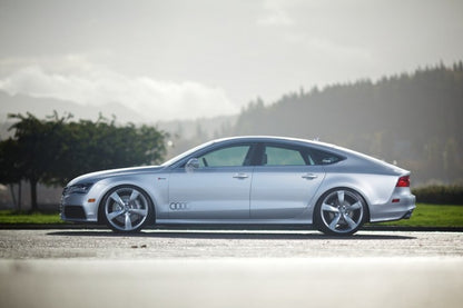 AWE Tuning Audi C7 A7 3.0T Touring Edition Exhaust - Dual Outlet Chrome Silver Tips - Precision R