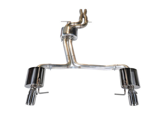 AWE Tuning Audi C7 A7 3.0T Touring Edition Exhaust - Dual Outlet Chrome Silver Tips - Precision R