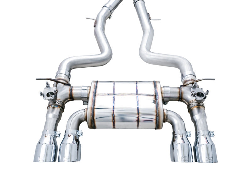 AWE Tuning BMW F8X M3/M4 SwitchPath Catback Exhaust - Chrome Silver Tips - Precision R