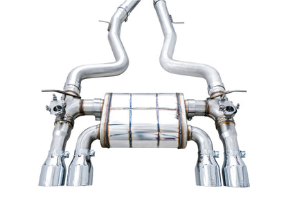 AWE Tuning BMW F8X M3/M4 SwitchPath Catback Exhaust - Chrome Silver Tips - Precision R