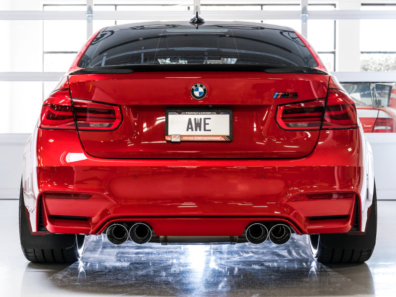 AWE Tuning BMW F8X M3/M4 SwitchPath Catback Exhaust - Diamond Black Tips - Precision R