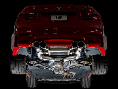 AWE Tuning BMW F8X M3/M4 SwitchPath Catback Exhaust - Diamond Black Tips - Precision R