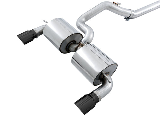 AWE Tuning Ford Focus RS Touring Edition Cat-back Exhaust - Resonated - Diamond Black Tips - Precision R