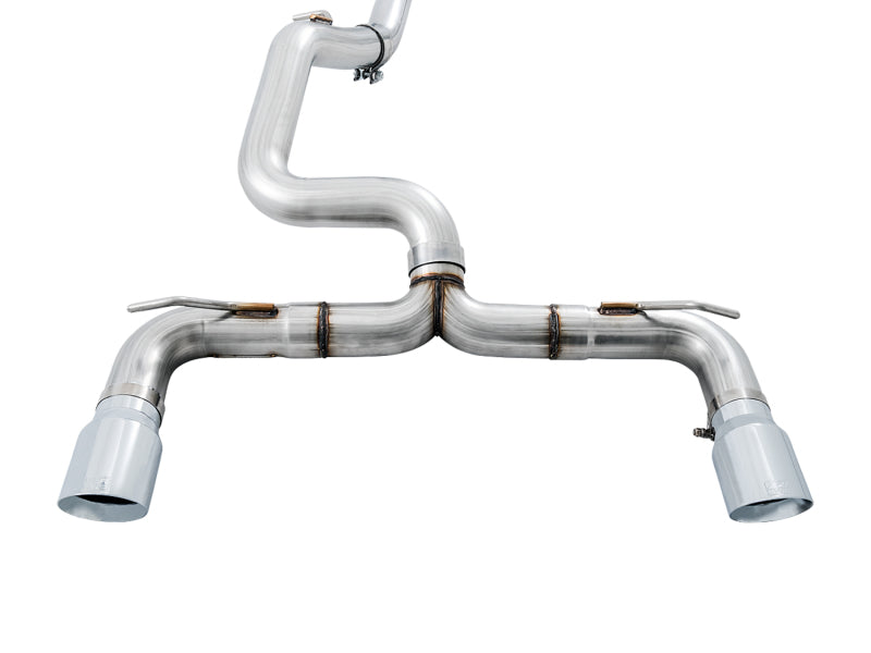 AWE Tuning Ford Focus RS Track Edition Cat-back Exhaust - Chrome Silver Tips - Precision R