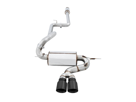 AWE Tuning Ford Focus ST Touring Edition Cat-back Exhaust - Resonated - Diamond Black Tips - Precision R