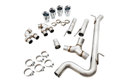 AWE Tuning MK7.5 Golf R Track Edition Exhaust w/Chrome Silver Tips 102mm - Precision R