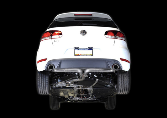 AWE Tuning Mk6 GTI Performance Catback - Diamond Black Round Tips - Precision R