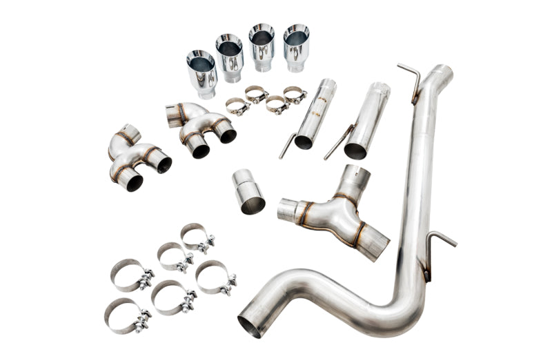 AWE Tuning Mk7 Golf R Track Edition Exhaust w/Chrome Silver Tips 102mm - Precision R