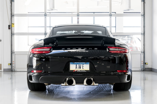 AWE Tuning Porsche 911 (991.2) Carrera / S SwitchPath Exhaust for PSE Cars - Chrome Silver Tips - Precision R